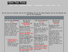 Tablet Screenshot of onetootree.com